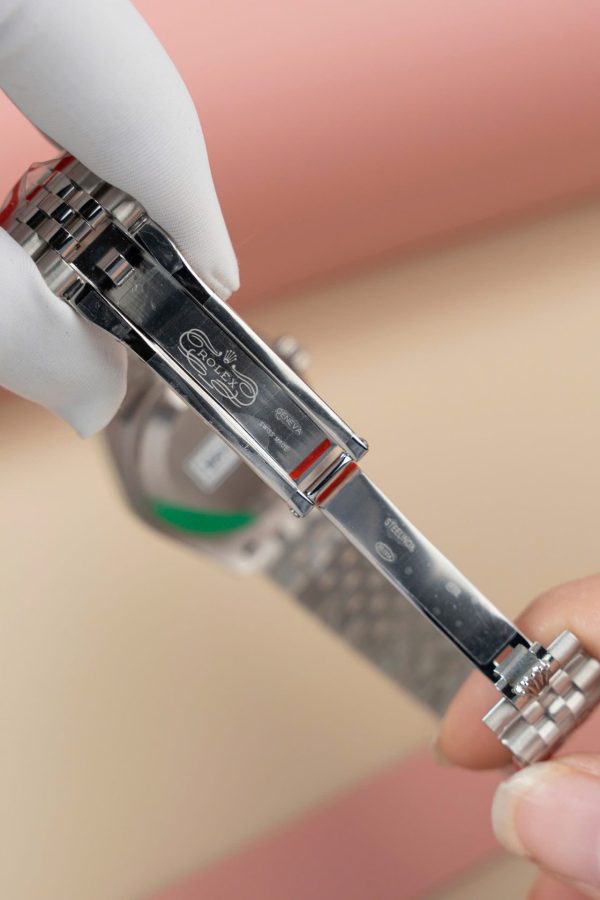 Đồng Hồ Rolex DateJust Lady Replica 11 Mặt Hồng Cọc Số Đính Đá 31mm (2)