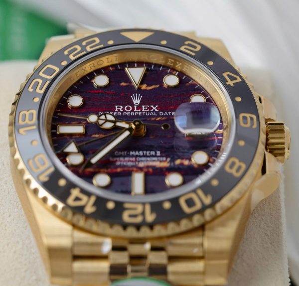 Đồng Hồ Rolex GMT-Master II 126718GRNR Replica 11 Mặt Đá Mắt Hổ Xưởng THB 40mm (7)