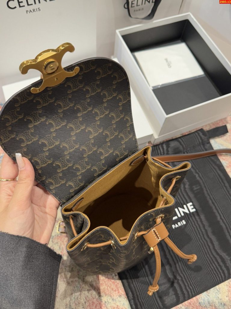Balo Nữ Celine Bonnie Siêu Cấp Hoạ Tiết Monogram 25x18x13 cm (2)