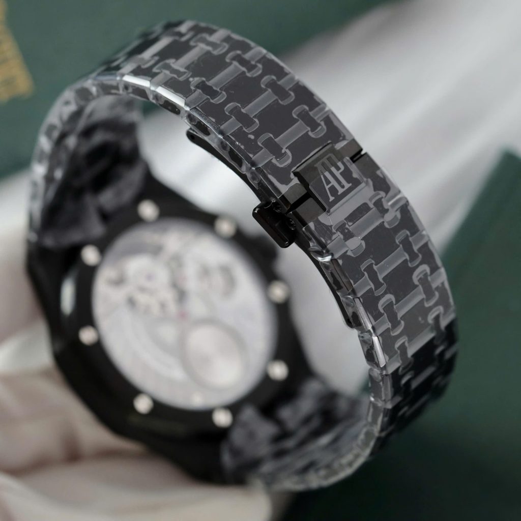 Đồng Hồ Audemars Piguet Chế Tác Royal Oak Màu Đen Máy Tourbillon 41mm (2)