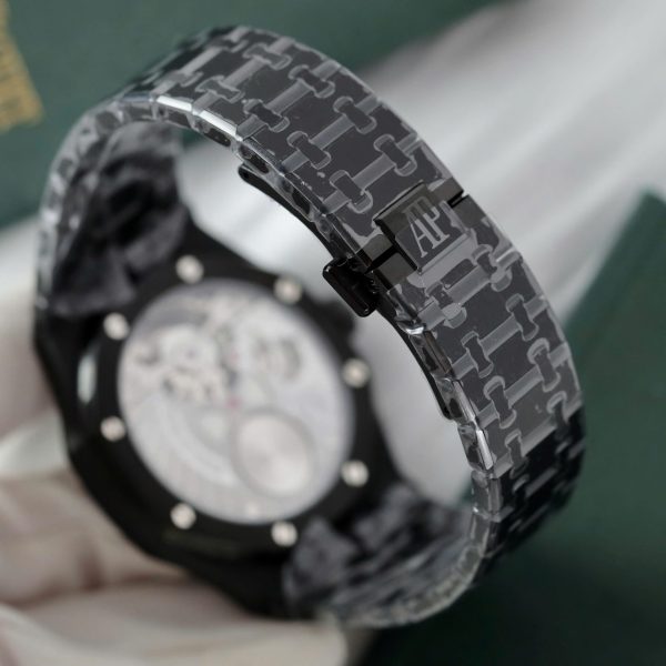 Đồng Hồ Audemars Piguet Chế Tác Royal Oak Màu Đen Máy Tourbillon 41mm (2)