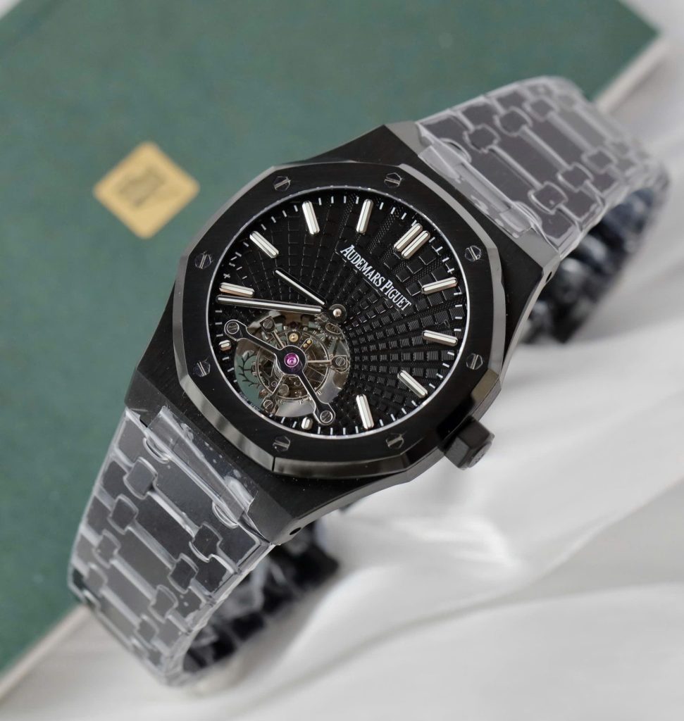 Đồng Hồ Audemars Piguet Chế Tác Royal Oak Màu Đen Máy Tourbillon 41mm (2)