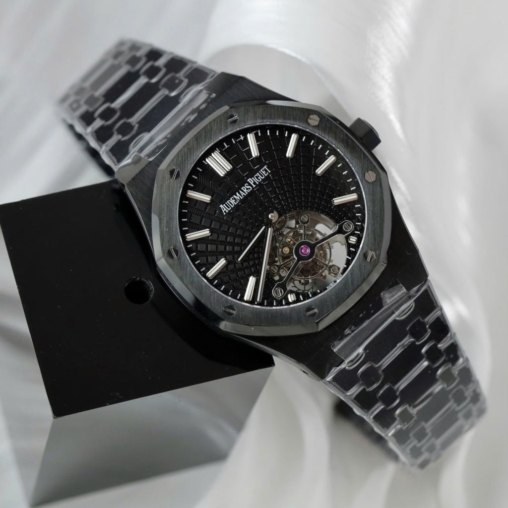 Đồng Hồ Audemars Piguet Chế Tác Royal Oak Màu Đen Máy Tourbillon 41mm (2)