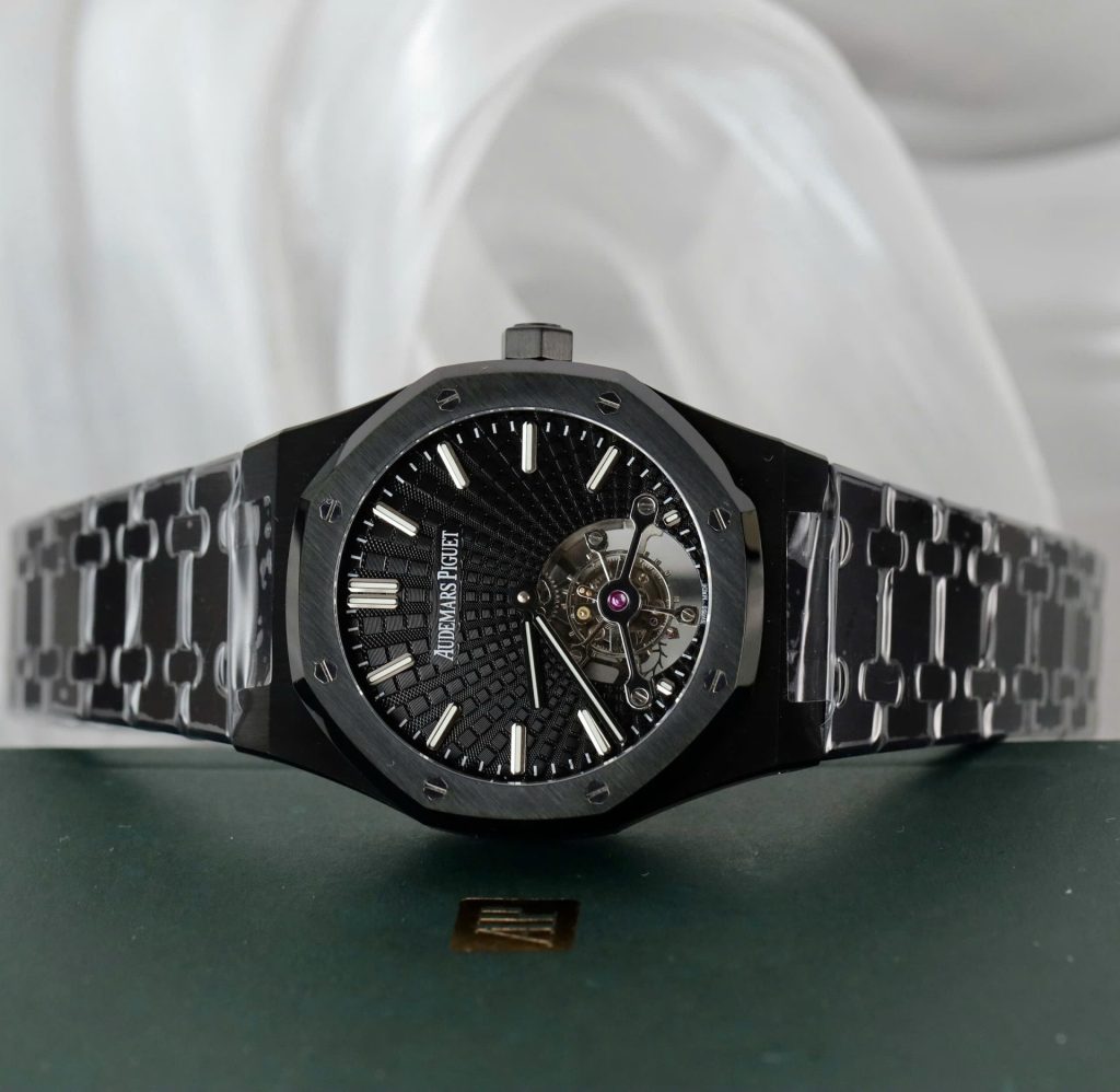 Đồng Hồ Audemars Piguet Chế Tác Royal Oak Màu Đen Máy Tourbillon 41mm (2)