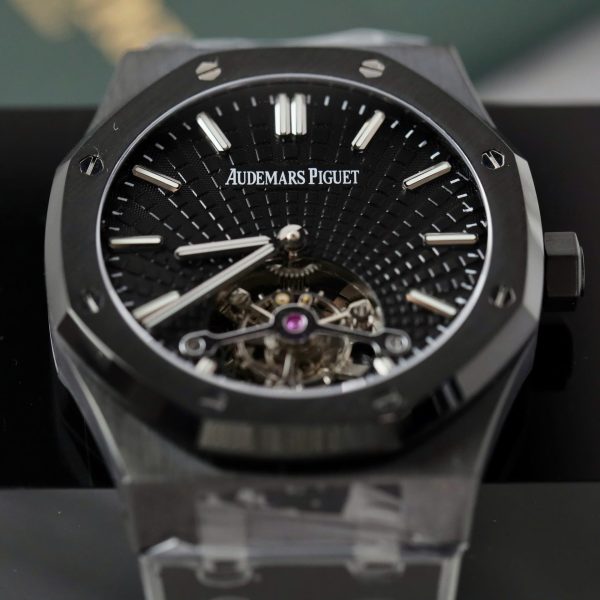 Đồng Hồ Audemars Piguet Chế Tác Royal Oak Màu Đen Máy Tourbillon 41mm (2)