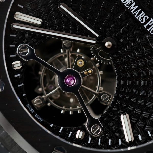 Đồng Hồ Audemars Piguet Chế Tác Royal Oak Màu Đen Máy Tourbillon 41mm (2)