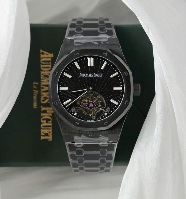 Đồng Hồ Audemars Piguet Chế Tác Royal Oak Màu Đen Máy Tourbillon 41mm (2)