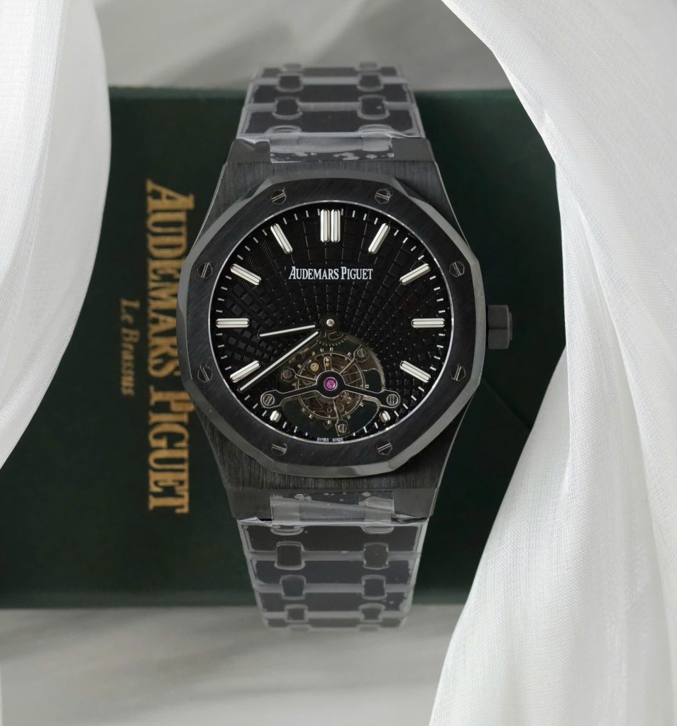 Đồng Hồ Audemars Piguet Chế Tác Royal Oak Màu Đen Máy Tourbillon 41mm (2)