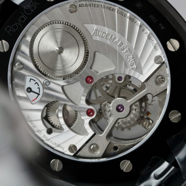 Đồng Hồ Audemars Piguet Chế Tác Royal Oak Màu Đen Máy Tourbillon 41mm (2)