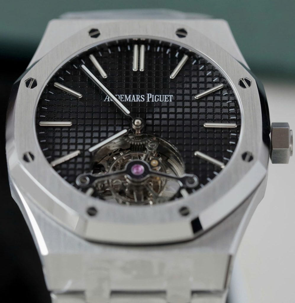 Đồng Hồ Audemars Piguet Chế Tác Royal Oak Tourbillon 26512ST Mặt Đen 41mm (2)