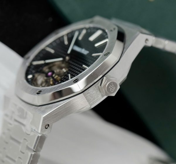 Đồng Hồ Audemars Piguet Chế Tác Royal Oak Tourbillon 26512ST Mặt Đen 41mm (2)
