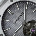 Đồng Hồ Audemars Piguet Chế Tác Royal Oak Tourbillon Mặt Xám Dây Kim Loại 41mm (2)