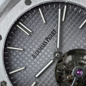 Đồng Hồ Audemars Piguet Chế Tác Royal Oak Tourbillon Mặt Xám Dây Kim Loại 41mm (2)