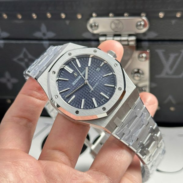 Đồng Hồ Audemars Piguet Royal Oak 15400ST Rep 11 Mặt Xanh Blue Dây Kim Loại Xưởng APS 41mm (2)