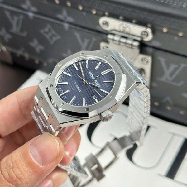 Đồng Hồ Audemars Piguet Royal Oak 15400ST Rep 11 Mặt Xanh Blue Dây Kim Loại Xưởng APS 41mm (2)