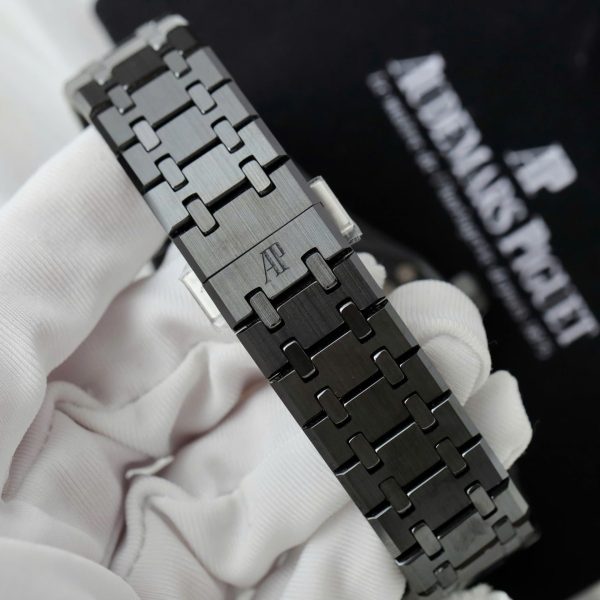 Đồng Hồ Audemars Piguet Royal Oak 15500 Chế Tác Gốm Đen Nhà Máy APS 41mm (12)