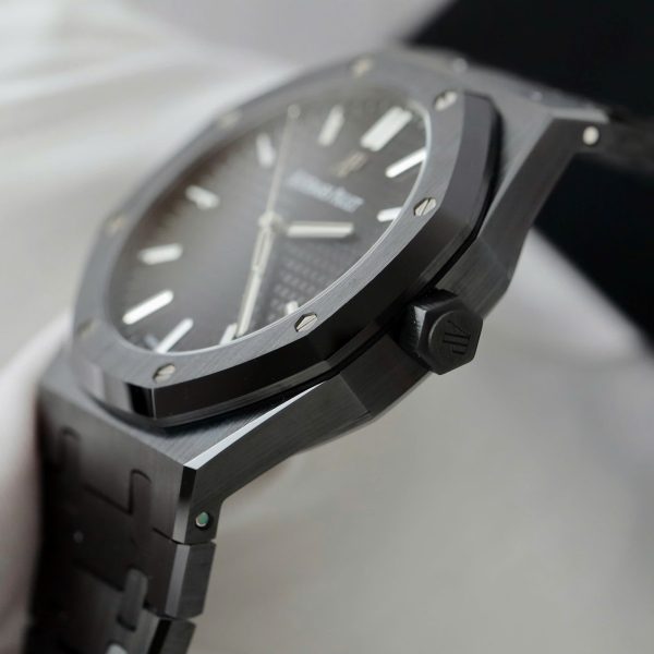 Đồng Hồ Audemars Piguet Royal Oak 15500 Chế Tác Gốm Đen Nhà Máy APS 41mm (12)