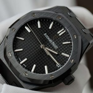 Đồng Hồ Audemars Piguet Royal Oak 15500 Chế Tác Gốm Đen Nhà Máy APS 41mm (12)