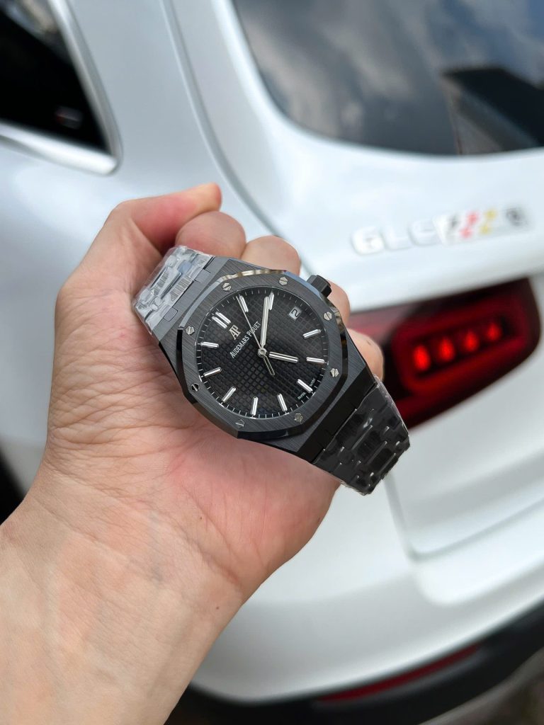 Đồng Hồ Audemars Piguet Royal Oak 15500 Chế Tác Gốm Đen Nhà Máy APS 41mm (2)