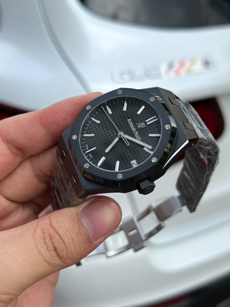 Đồng Hồ Audemars Piguet Royal Oak 15500 Chế Tác Gốm Đen Nhà Máy APS 41mm (2)