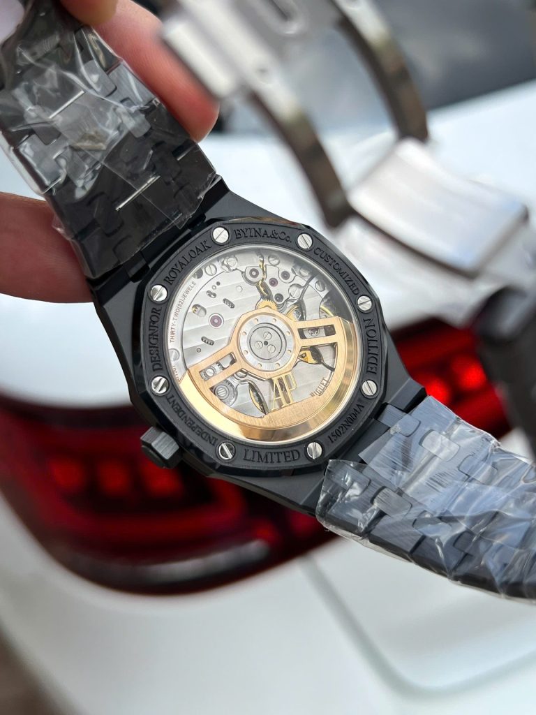 Đồng Hồ Audemars Piguet Royal Oak 15500 Chế Tác Gốm Đen Nhà Máy APS 41mm (2)