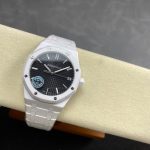 Đồng Hồ Audemars Piguet Royal Oak 15500 Chế Tác Gốm Trắng Mặt Đen Xưởng APS 41mm (1)