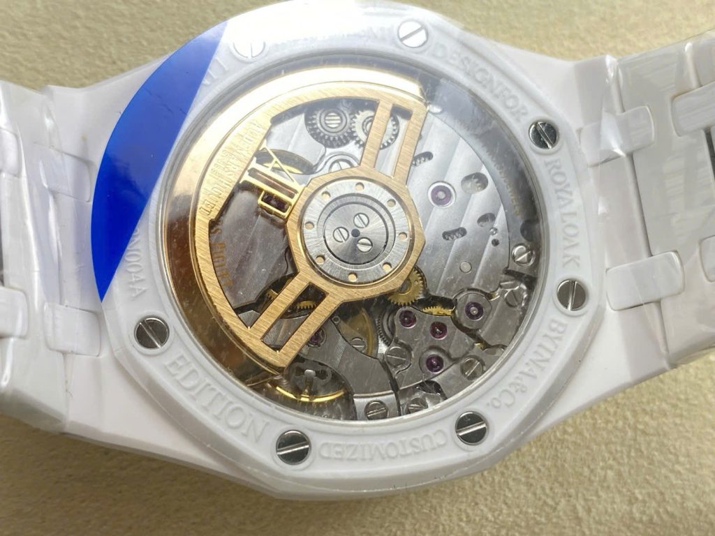 Đồng Hồ Audemars Piguet Royal Oak 15500 Chế Tác Gốm Trắng Mặt Đen Xưởng APS 41mm (1)