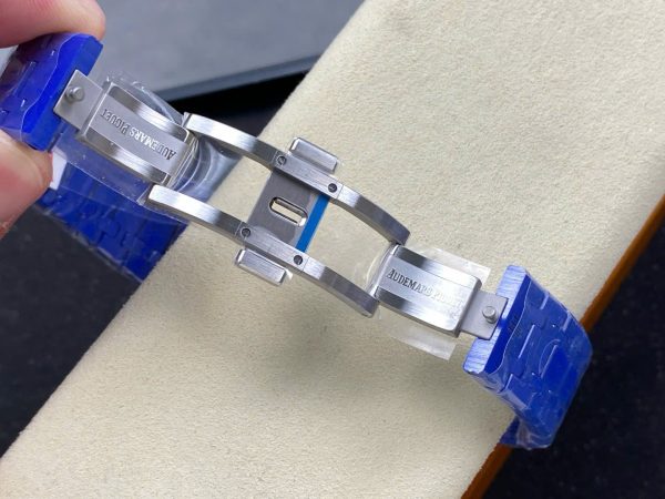 Đồng Hồ Audemars Piguet Royal Oak 15500 Chế Tác Gốm Xanh Nhà Máy APS 41mm (11)