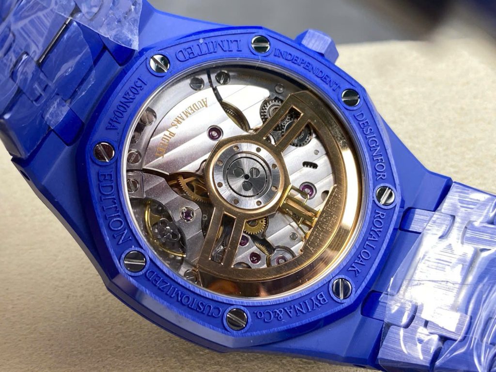 Đồng Hồ Audemars Piguet Royal Oak 15500 Chế Tác Gốm Xanh Nhà Máy APS 41mm (11)