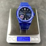 Đồng Hồ Audemars Piguet Royal Oak 15500 Gốm Xanh Replica 11 Nhà Máy APS 41mm (9)