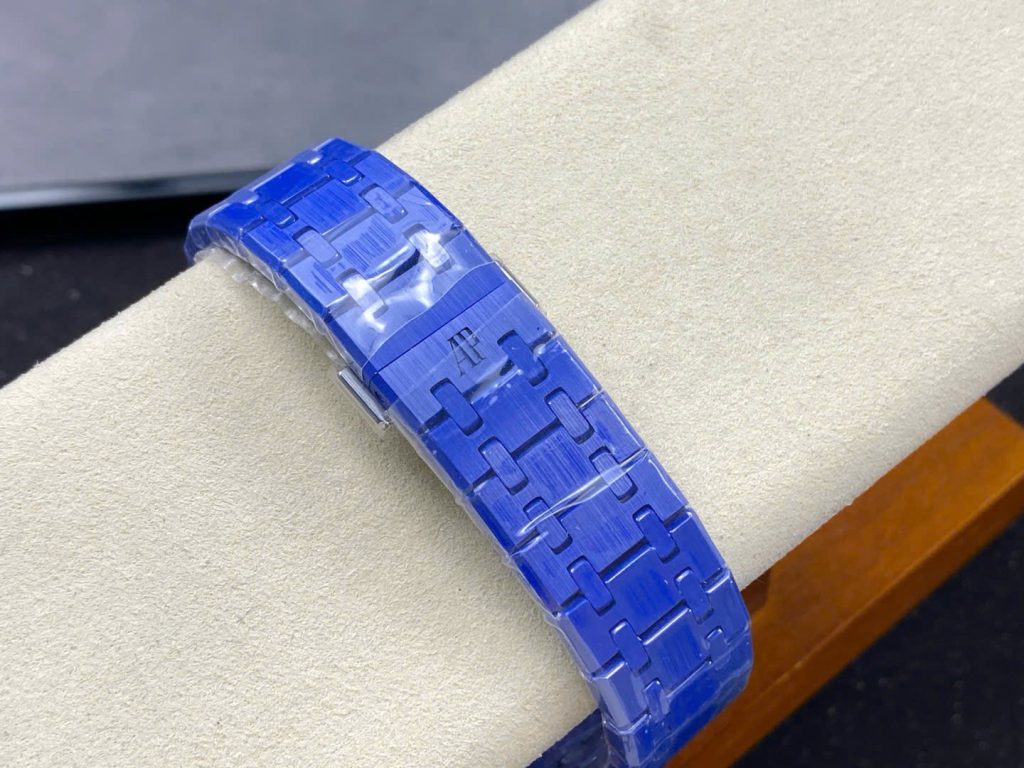 Đồng Hồ Audemars Piguet Royal Oak 15500 Gốm Xanh Replica 11 Nhà Máy APS 41mm (9)