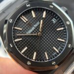 Đồng Hồ Audemars Piguet Royal Oak 15500 Replica 11 Màu Đen Nhà Máy F1 41mm (2)