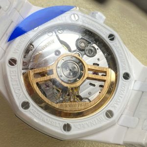 Đồng Hồ Audemars Piguet Royal Oak 15500 Replica Cao Cấp Gốm Trắng Xưởng APS 41mm (1)