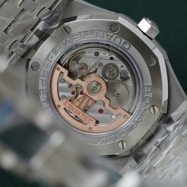 Đồng Hồ Audemars Piguet Royal Oak 26574TI Chế Tác Mặt Xanh Dây Kim Loại Xưởng APS 41mm (4)