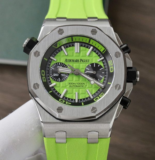 Đồng Hồ Audemars Piguet Royal Oak Offshore Màu Xanh Replica Cao Cấp Nhất 42mm (7)
