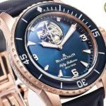 Đồng Hồ Blancpain Fifty Fathoms Tourbillon 8 Jours Màu Xanh Dương Replica Xưởng YS 45mm (7)
