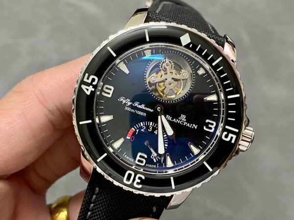 Đồng Hồ Blancpain Fifty Fathoms Tourbillon 8 Jours Rep Cao Cấp YS Factory 45mm (8)