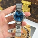Đồng Hồ Cartier Ballon Bleu Replica 11 Mặt Xanh Dương Dây Kim Loại Xưởng AF 40mm (2)