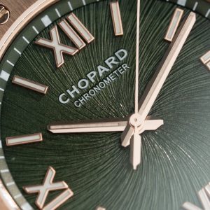 Đồng Hồ Chopard Alpine Eagle Rep 11 Mạ Vàng Hồng Mặt Xanh Lá Cây GHF 41mm (2)