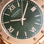 Đồng Hồ Chopard Alpine Eagle Rep 11 Mạ Vàng Hồng Mặt Xanh Lá Cây GHF 41mm (2)