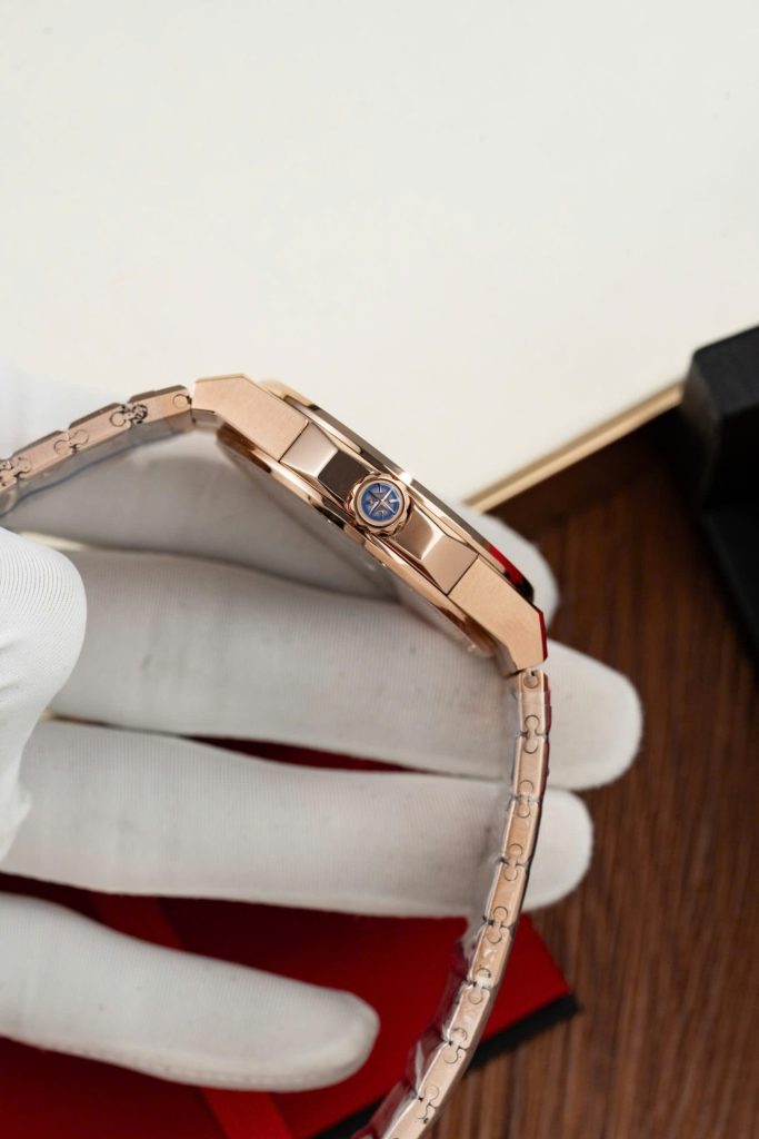 Đồng Hồ Chopard Alpine Eagle Rep 11 Mạ Vàng Hồng Mặt Xanh Lá Cây GHF 41mm (2)
