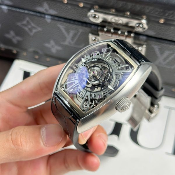 Đồng Hồ Franck Muller Chế Tác Curvex CX Grand Central Tourbillon Skeleton 42x56mm (2)