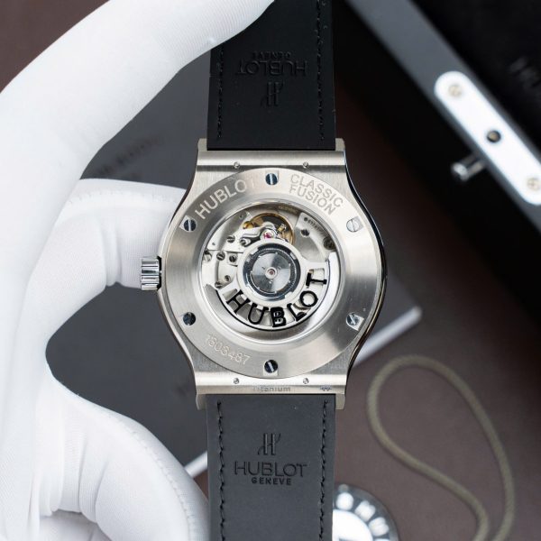 Đồng Hồ Hublot Classic Fusion Titanium Màu Đen Tinh Chỉnh Máy SW300 Thuỵ Sỹ Nặng 84Gram 42mm (2)