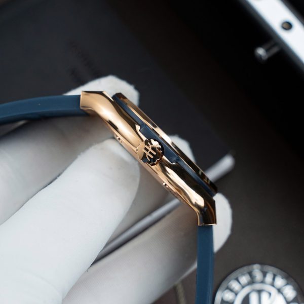 Đồng Hồ Hublot Rep 11 Classic Fusion King Gold Màu Xanh Dương Máy SW300 Thuỵ Sỹ Dây Cao Su 42mm (2)