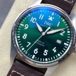 Đồng Hồ IWC Schaffhausen Pilot's Mark XX Mặt Xanh Lá Cây Replica Xưởng ZM 40mm (3)
