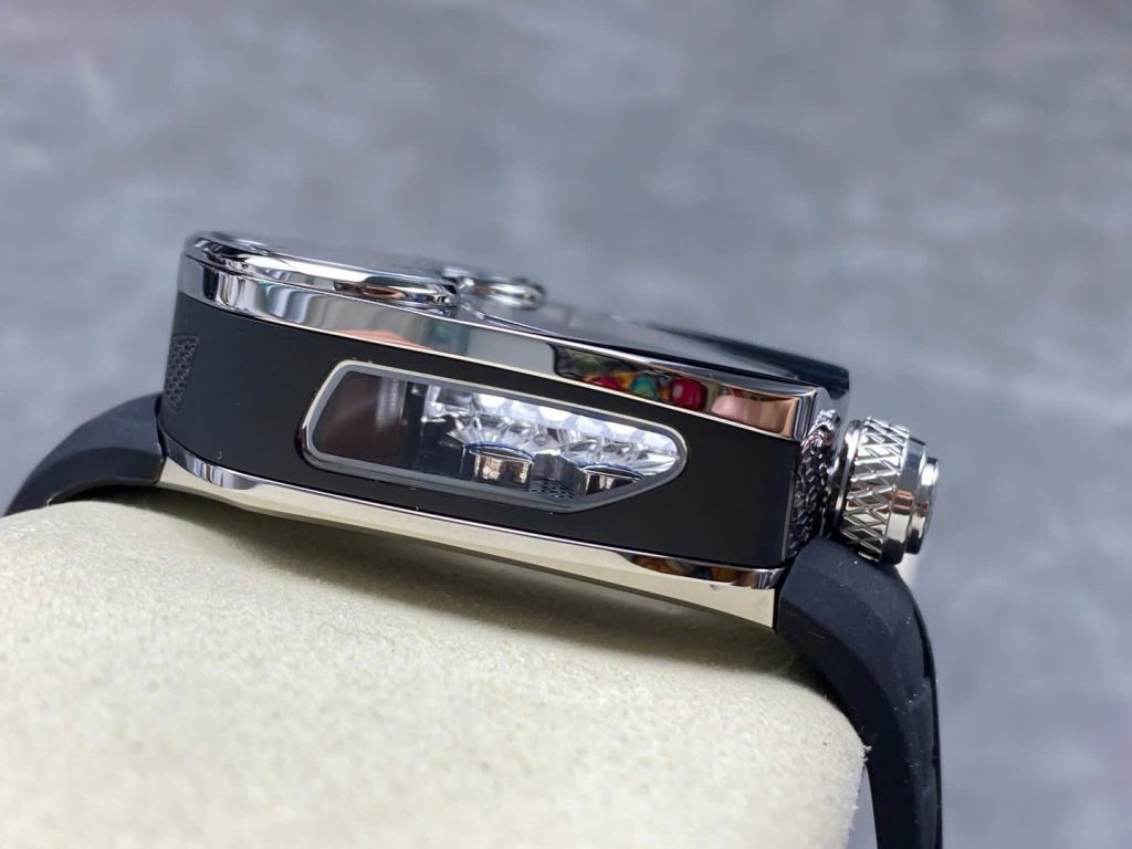 Đồng Hồ Jaboc & Co Bugatti Replica Cao Cấp Dây Cao Su Màu Đen 52x48mm