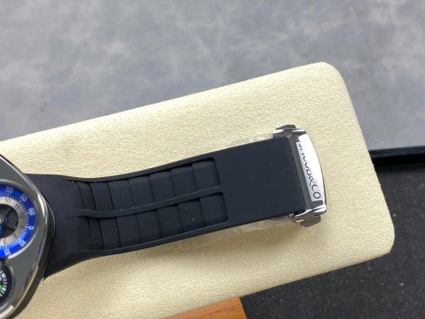 Đồng Hồ Jaboc & Co Bugatti Replica Cao Cấp Dây Cao Su Màu Đen 52x48mm
