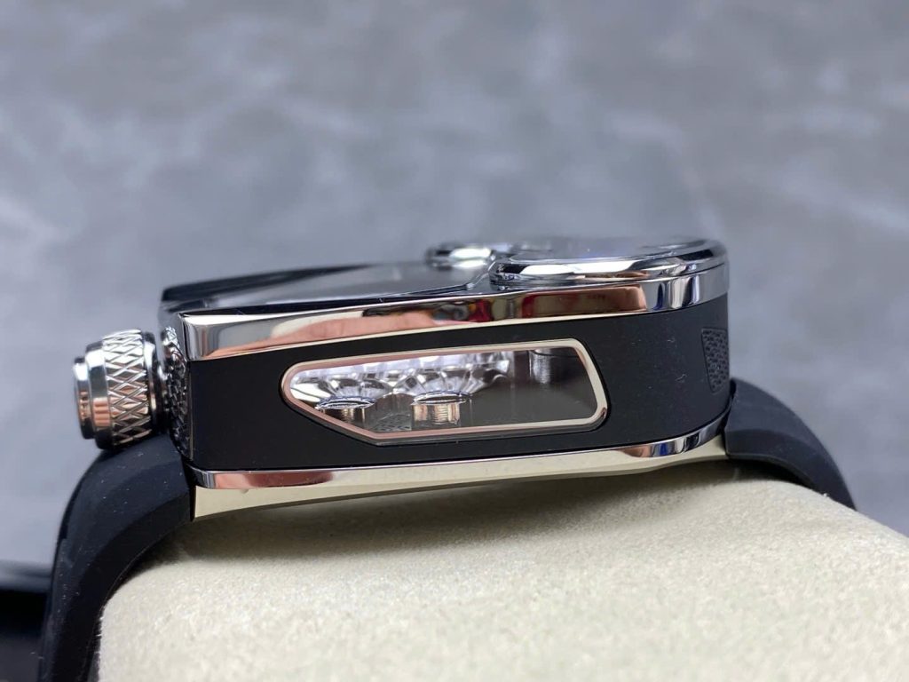 Đồng Hồ Jaboc & Co Bugatti Replica Cao Cấp Dây Cao Su Màu Xanh 52x44mm