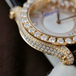 Đồng Hồ Nữ Chopard Happy Sport 274809 Chế Tác Bọc Vàng Thật + Đính Kim Cương Moissanite 36mm (2)
