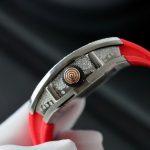 Đồng Hồ Nữ Richard Mille Màu Đỏ RM007 Chế Tác Đính Moissanite Hong Kong 36mm (2)